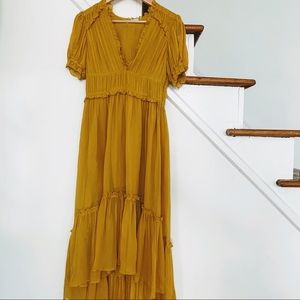 Ulla Johnson Sonja ruffle silk dress